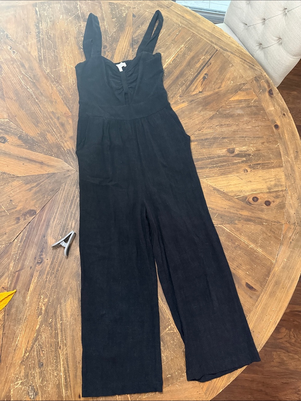 Black Women's Wide-Leg Jumpsuit